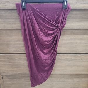 Asymmetrical Skirt With Knot
